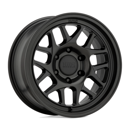 KMC KM717 BULLY OL Satin Black wheel with aggressive styling and rugged performance.