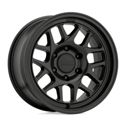 KMC KM717 BULLY OL Satin Black wheel with aggressive styling and rugged performance.