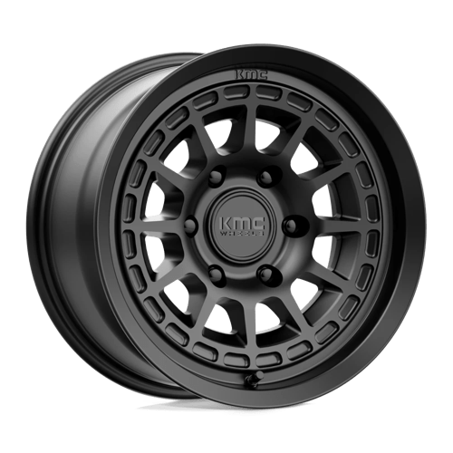 KMC KM719 CANYON Satin Black wheel designed for off-road performance and style.