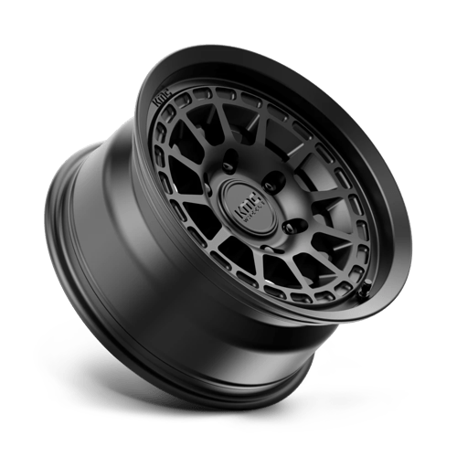 KMC KM719 CANYON Satin Black wheel designed for off-road performance and style.