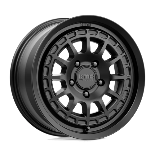 KMC KM719 CANYON Satin Black wheel showcasing rugged design and performance for off-road adventures.