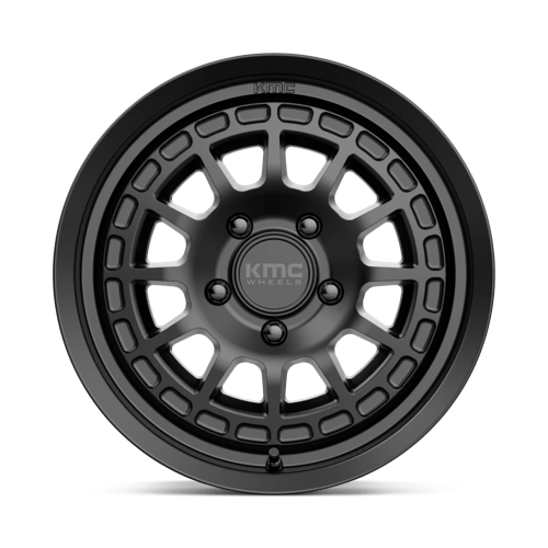 KMC KM719 CANYON Satin Black wheel featuring rugged design and aggressive aesthetics for off-road adventures.