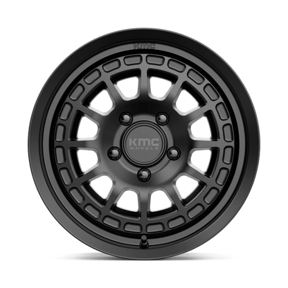 KMC KM719 CANYON Satin Black wheel featuring rugged design and aggressive aesthetics for off-road adventures.