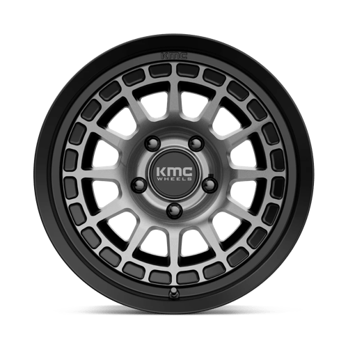 KMC KM719 CANYON Satin Black W/ Gray Tint wheel showcasing rugged design and performance for off-road adventures.