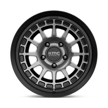 KMC KM719 CANYON Satin Black W/ Gray Tint wheel showcasing rugged design and performance for off-road adventures.