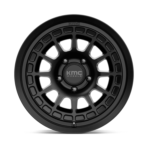 KMC KM719 CANYON Satin Black wheel designed for off-road adventures and rugged performance.