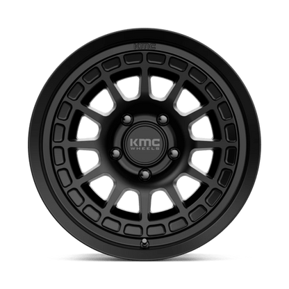 KMC KM719 CANYON Satin Black wheel designed for off-road adventures and rugged performance.