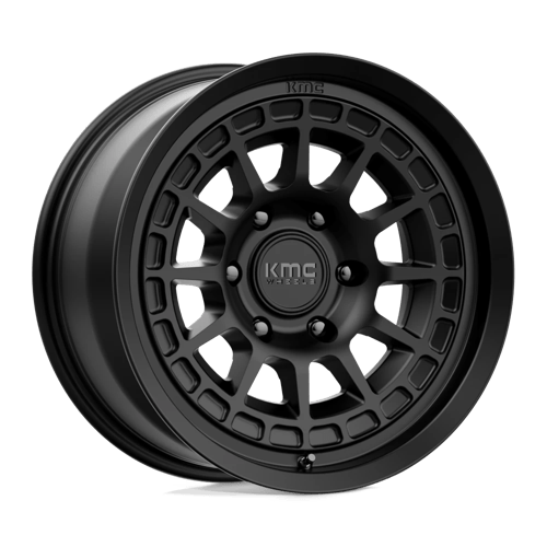 KMC KM719 CANYON Satin Black off-road wheel with rugged design and aggressive aesthetics.