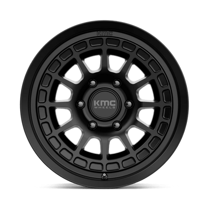 KMC KM719 CANYON Satin Black wheel designed for off-road adventures and rugged terrains.