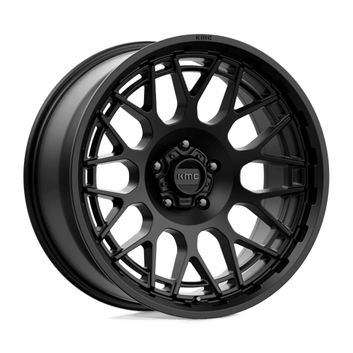 KMC KM722 TECHNIC Satin Black wheel showcasing sleek design and high-performance features.