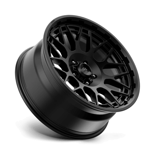 KMC KM722 TECHNIC Satin Black wheel showcasing its sleek design and durability for trucks and SUVs.