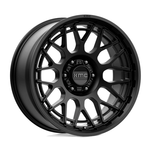 KMC KM722 TECHNIC Satin Black wheel showcasing sleek design and performance.