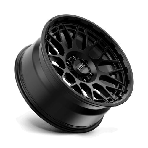 KMC KM722 TECHNIC Satin Black wheel featuring a sleek and modern design, perfect for upgrading trucks and SUVs.