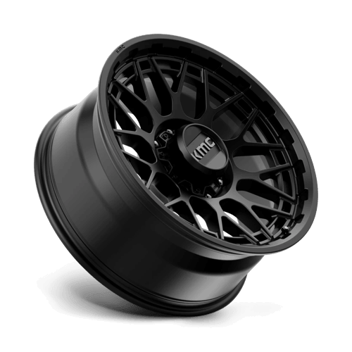 KMC KM722 TECHNIC Satin Black wheel showcasing sleek design and performance in a modern finish.