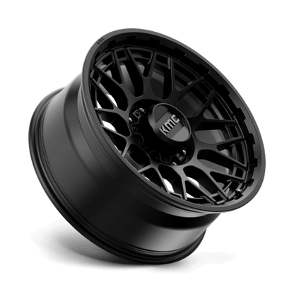 KMC KM722 TECHNIC Satin Black wheel showcasing sleek design and performance in a modern finish.