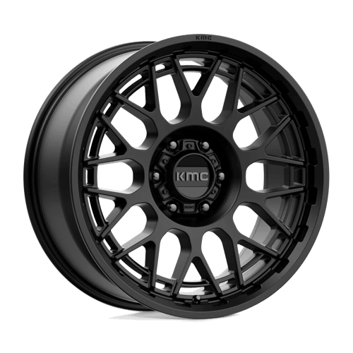 KMC KM722 TECHNIC Satin Black wheel showcasing its sleek design and high-performance features.