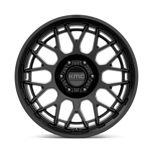 KMC KM722 TECHNIC Satin Black wheel with sleek design and durable finish for trucks and SUVs.