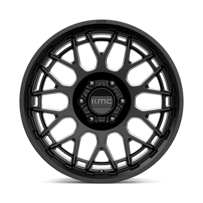 KMC KM722 TECHNIC Satin Black wheel with sleek design and durable finish for trucks and SUVs.