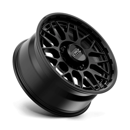 KMC KM722 TECHNIC Satin Black wheel showcasing its sleek design and performance features.