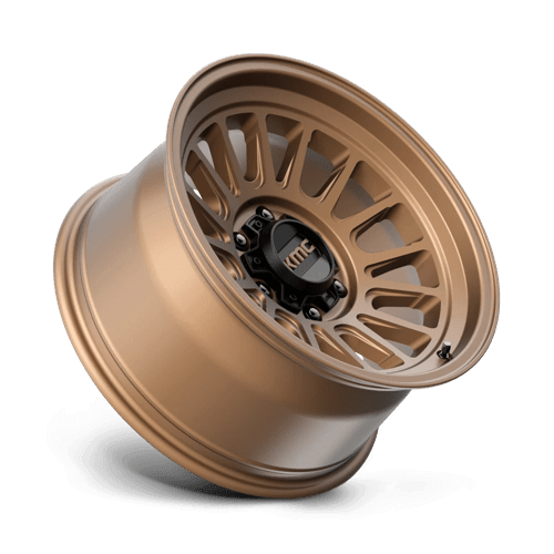 KMC KM724 IMPACT OL Matte Bronze rugged wheel for off-road trucks and vehicles, showcasing aggressive design and durability