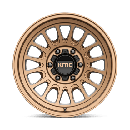 KMC KM724 IMPACT OL Matte Bronze rugged wheel designed for off-road trucks and vehicles.