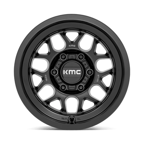 KMC KM725 TERRA Satin Black wheel designed for off-road vehicles and rugged terrain.