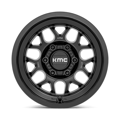 KMC KM725 TERRA Satin Black wheel designed for off-road vehicles and rugged terrain.