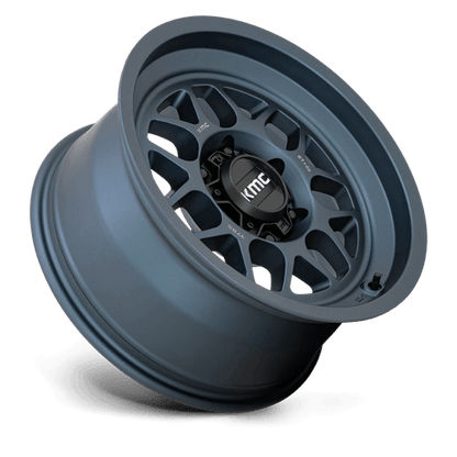 KMC KM725 TERRA Metallic Blue wheel with aggressive styling for off-road vehicles