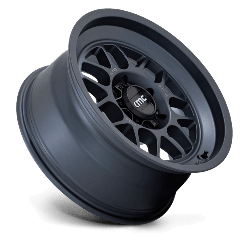 KMC KM725 TERRA Metallic Blue wheel showcasing rugged design for off-road adventures.
