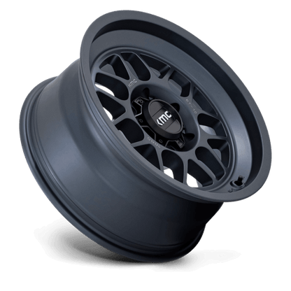 KMC KM725 TERRA Metallic Blue wheel showcasing rugged design for off-road adventures.