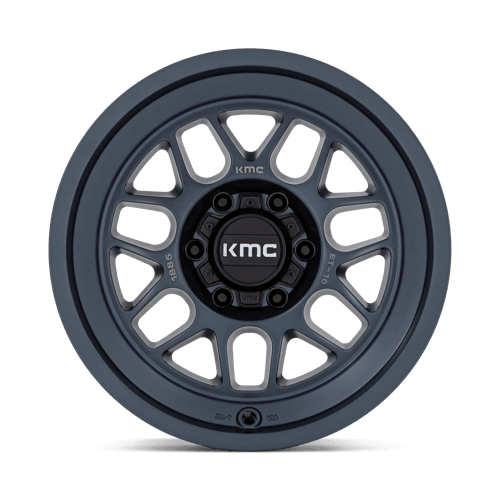 KMC KM725 TERRA Metallic Blue wheel designed for off-road adventures and off-road vehicles.