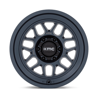 KMC KM725 TERRA Metallic Blue wheel designed for off-road adventures and off-road vehicles.