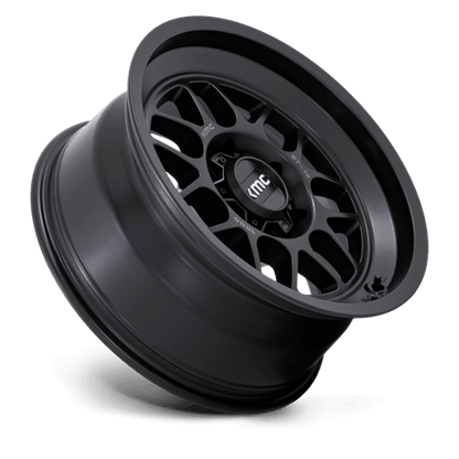 KMC KM725 TERRA Satin Black off-road wheel designed for trucks and SUVs, showcasing rugged styling and durability.