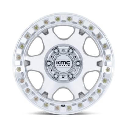 KMC KM238 VI BEADLOCK Machined wheel designed for extreme off-road performance.