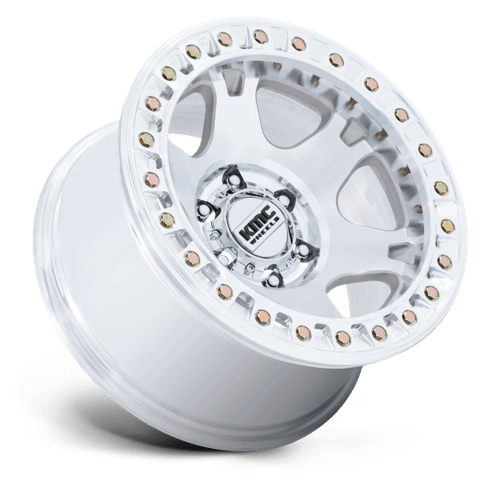 KMC KM238 VI BEADLOCK Machined wheel showcasing aggressive styling and strength for off-road vehicles.
