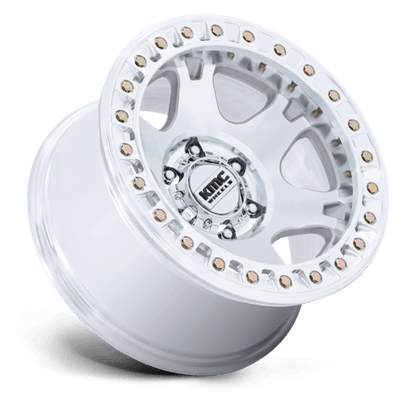 KMC KM238 VI BEADLOCK Machined wheel showcasing aggressive styling and strength for off-road vehicles.
