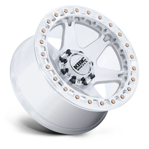 KMC KM238 VI BEADLOCK Machined wheel showcasing durable off-road design and aggressive styling.