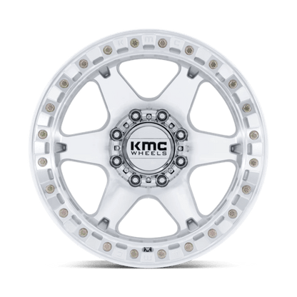 KMC KM238 VI BEADLOCK Machined wheel showcasing aggressive design and durability for extreme off-road performance.