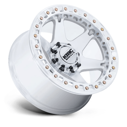 KMC KM238 VI BEADLOCK Machined wheel designed for extreme off-road terrain and rugged vehicles.