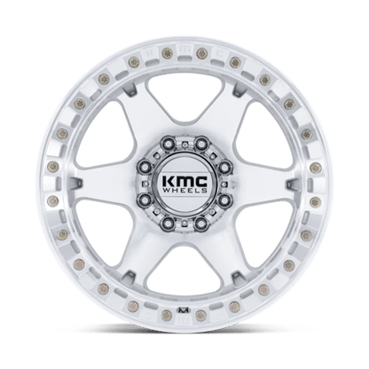 KMC KM238 VI BEADLOCK Machined wheel designed for extreme off-road performance and durability.
