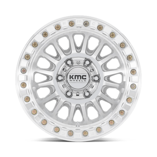 KMC KM239 IMPACT BEADLOCK Machined wheel showcasing aggressive design and durability for off-road vehicles.