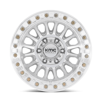 KMC KM239 IMPACT BEADLOCK Machined wheel showcasing aggressive design and durability for off-road vehicles.