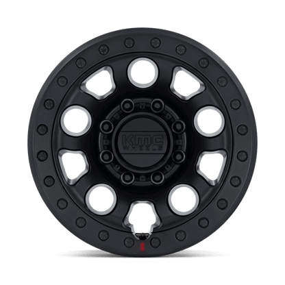 KMC KM241 E25 BEADLOCK Blackout wheel with aggressive styling and durable design for off-road performance.
