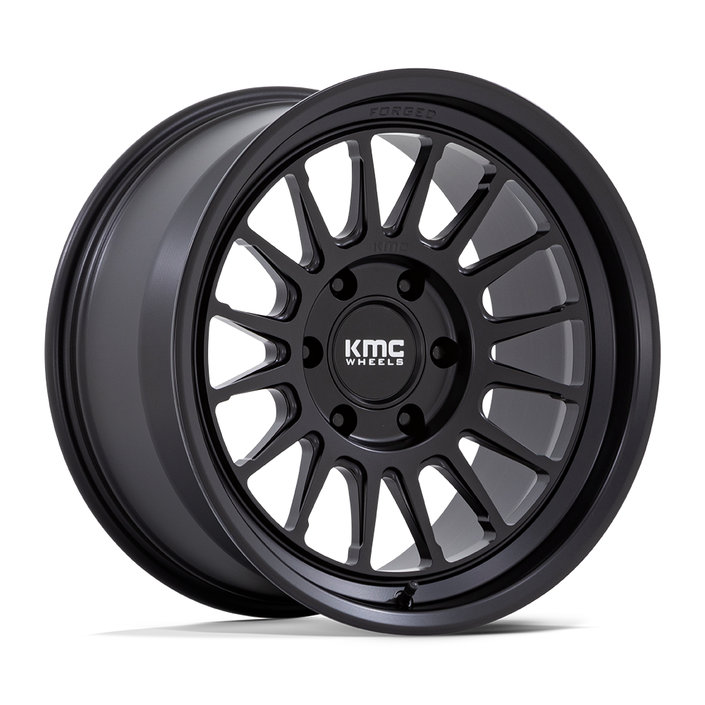 KMC KM447 IMPACT FORGED MONOBLOCK Satin Black wheel