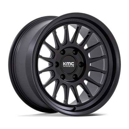 KMC KM447 IMPACT FORGED MONOBLOCK Satin Black wheel