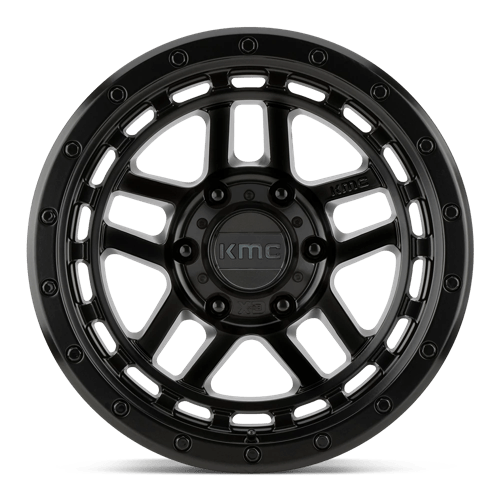 KMC KM540 RECON Satin Black wheel showcasing rugged design and modern aesthetics.