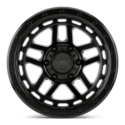 KMC KM540 RECON Satin Black wheel showcasing rugged design and modern aesthetics.