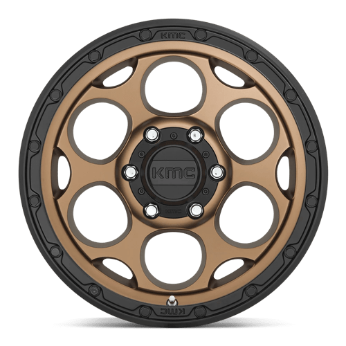 KMC KM541 DIRTY HARRY Matte Bronze W/ Black Lip wheel with rugged design and aggressive style.