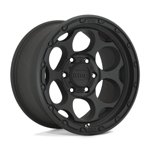 KMC KM541 DIRTY HARRY Textured Black wheel for trucks and SUVs, ideal for off-road adventures and rugged terrain.