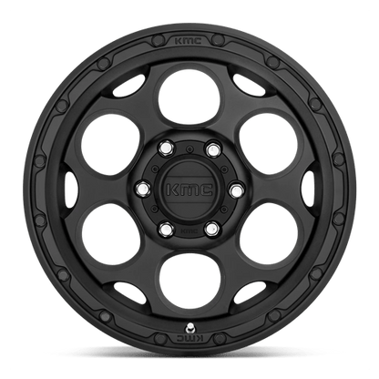 KMC KM541 DIRTY HARRY Textured Black wheel for trucks and SUVs, designed for off-road performance and bold style.